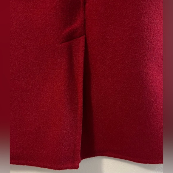 🆕 TALBOTS DARK RED WOOL SKIRT (10) - Picture 6 of 6